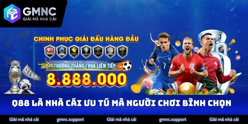 Q88 là nhà cái ưu tú mà người chơi bình chọn
