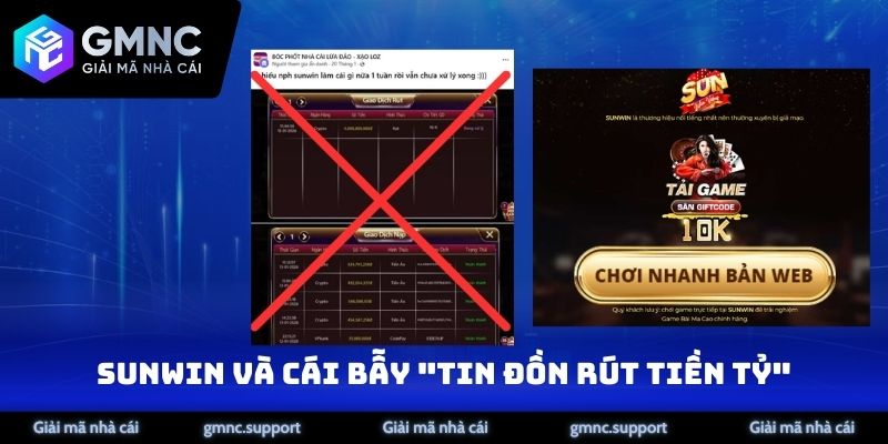 Sunwin và cái bẫy "Tin đồn rút tiền tỷ"